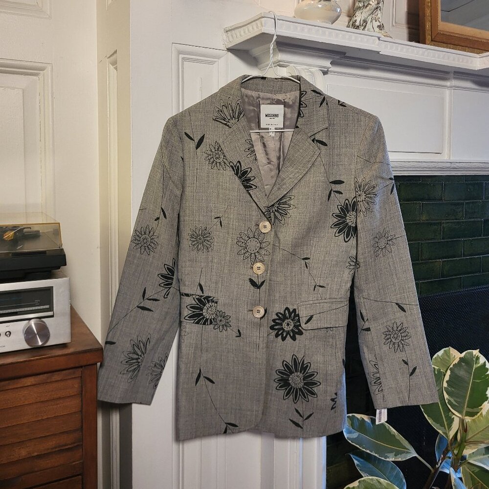 Moschino Jeans Floral Blazer